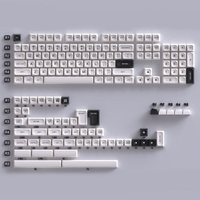 PGA Black and White Keycap Set Doubleshot ABS - Divinikey