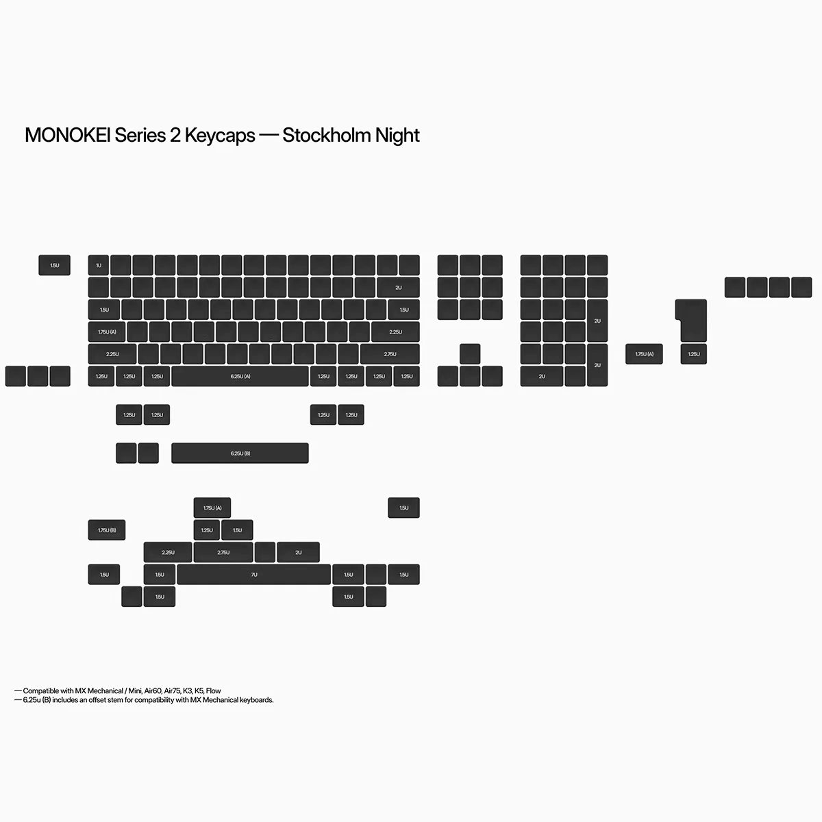 MONOKEI Series 2 Low-Profile ABS Keycaps – Divinikey MONOKEI Series 2 Low-Profile ABS Keycaps – Divinikey