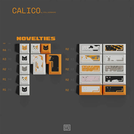 [Preorder] MW Calico Keycap Set Dye-Sub PBT - Divinikey