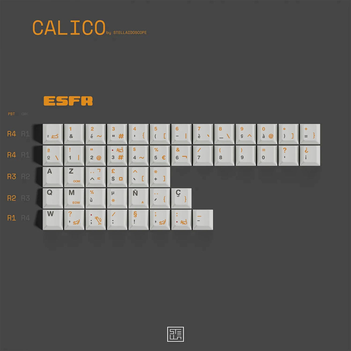 [Preorder] MW Calico Keycap Set Dye-Sub PBT - Divinikey