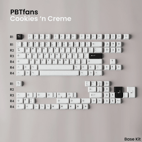 [Preorder] PBTfans Cookies 'n Creme Keycap Set Doubleshot ABS - Divinikey