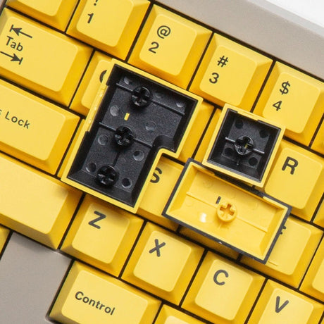 Wuque WS Basic Yellow Keycap Set Doubleshot PBT - Divinikey