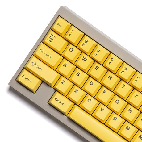 Wuque WS Basic Yellow Keycap Set Doubleshot PBT - Divinikey